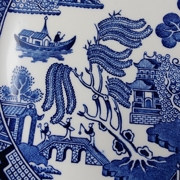 1 | 10 inch dinner plate | Blue Willow | Churchill | made in England 🇬🇧 - Picture 4 of 13